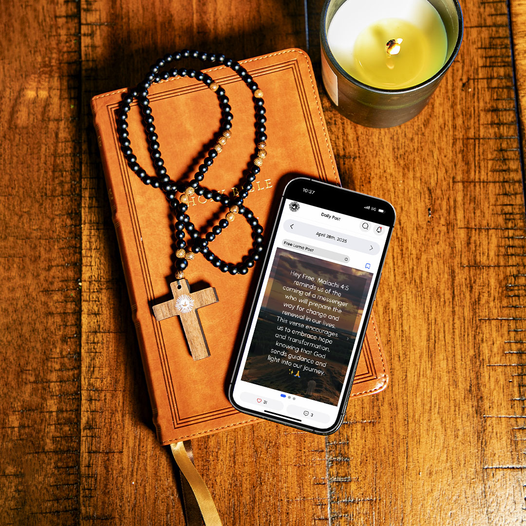 Cross Daily Bible Verse Necklace