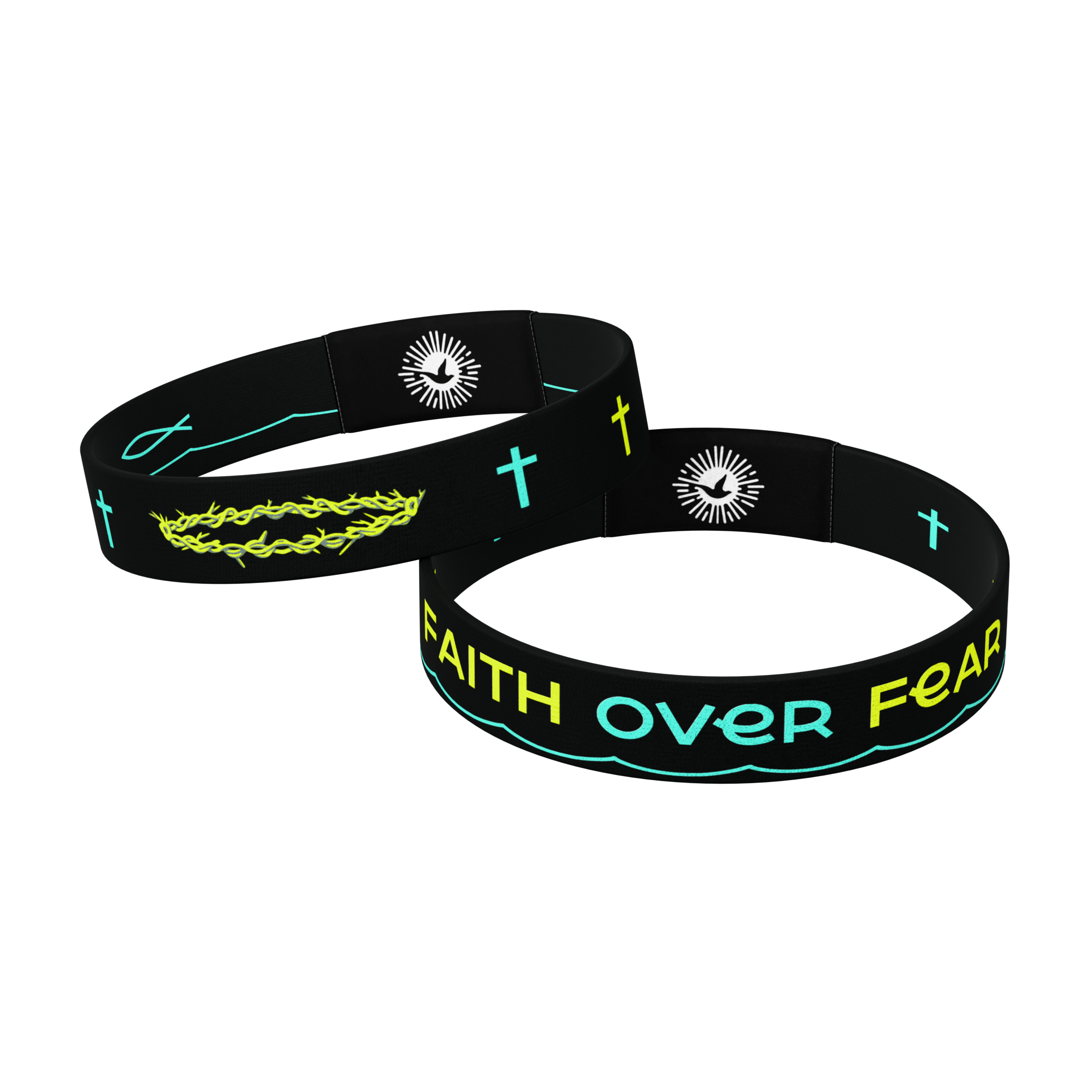 Color Changing Faith Over Fear Bible Verse Bracelet