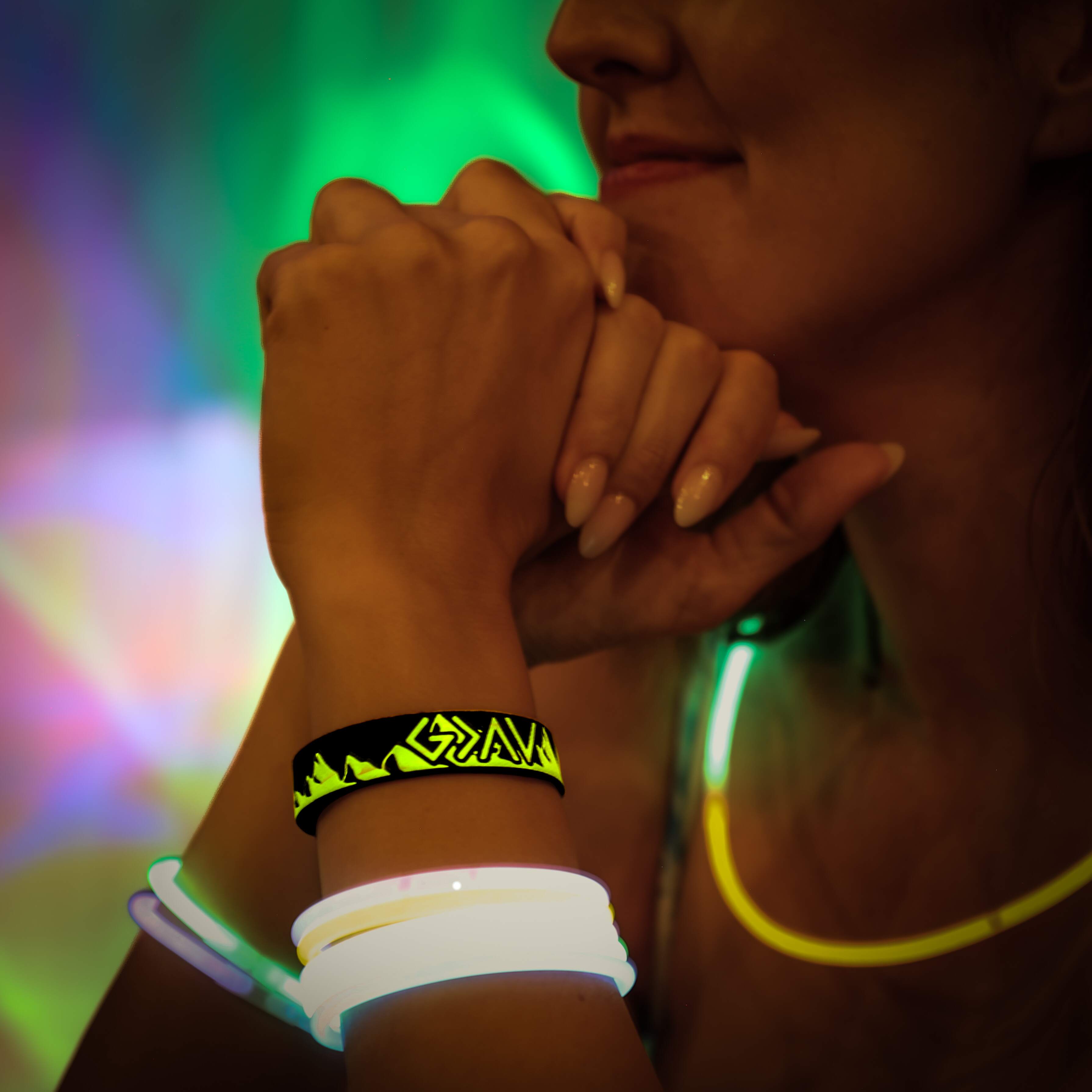 Glow in the Dark God's Greater than the Highs and Lows Bible Verse Bracelet