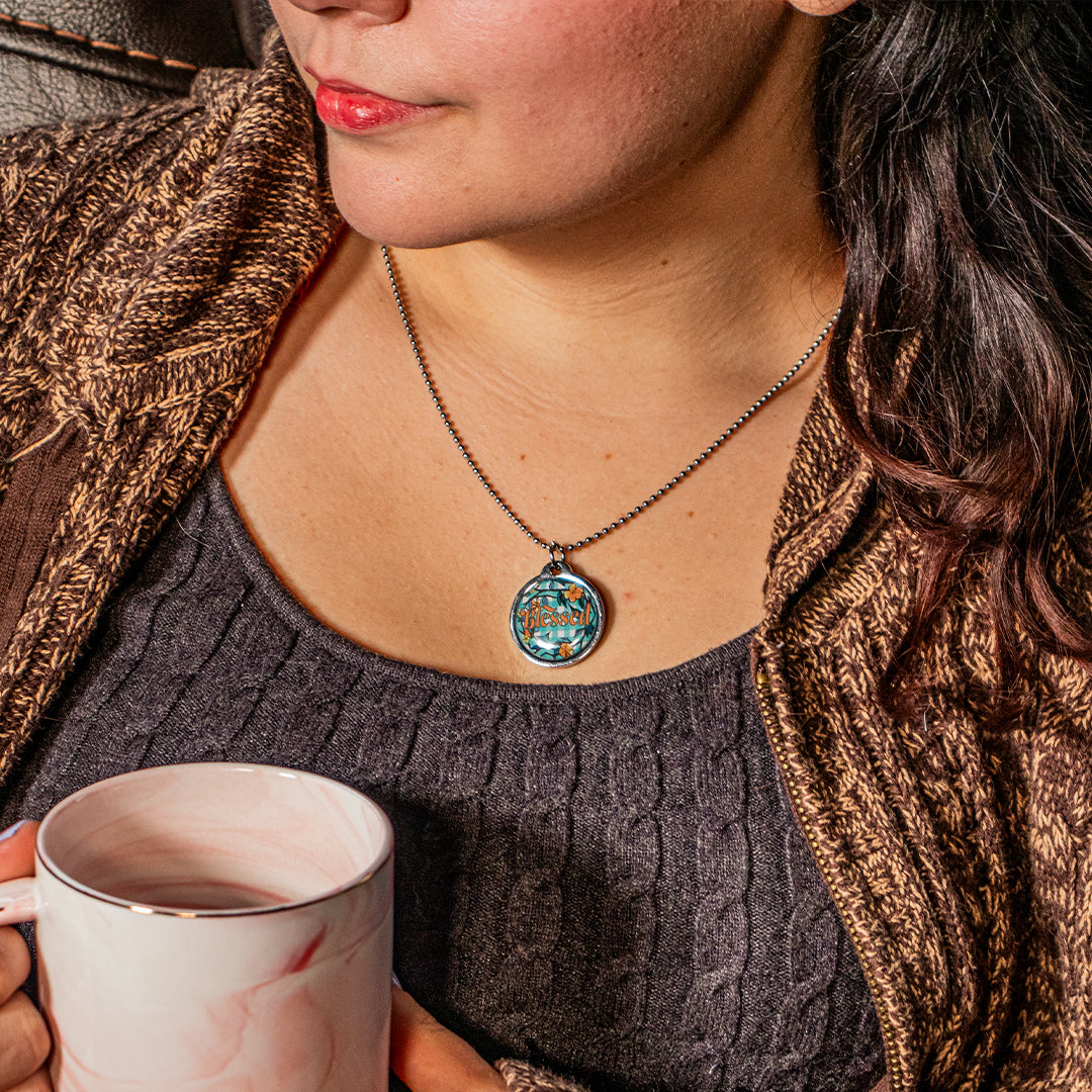 Blessed Daily Bible Verse Necklace