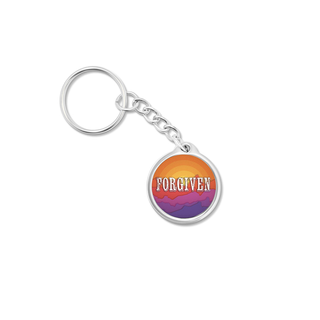 Forgiven Daily Bible Verse Keychain