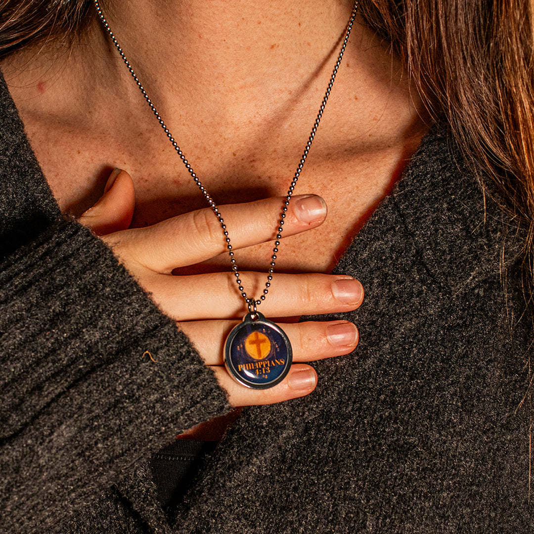 Philippians 4:13 Bible Verse Necklace