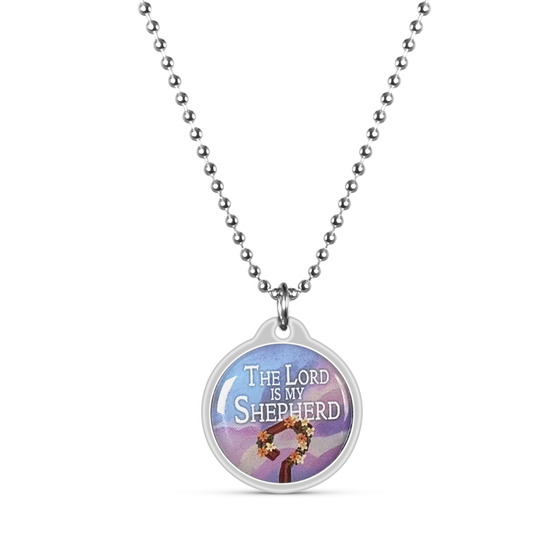 The Lord is my Shepherd Daily Bible Verse Necklace