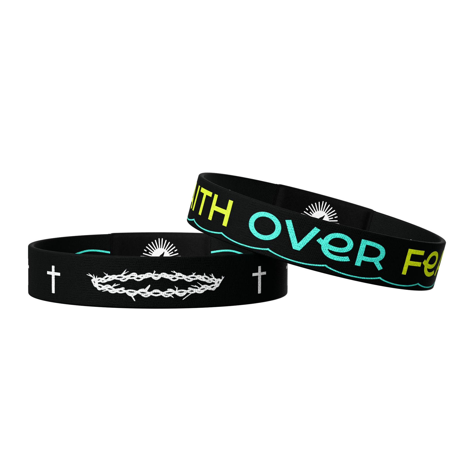 Sunshine Color Changing Faith Over Fear Bible Verse Bracelet