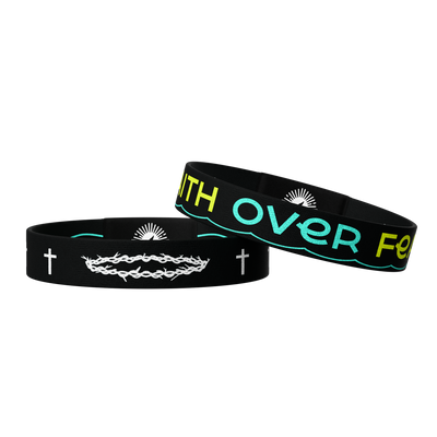 Sunshine Color Changing Faith Over Fear Bible Verse Bracelet