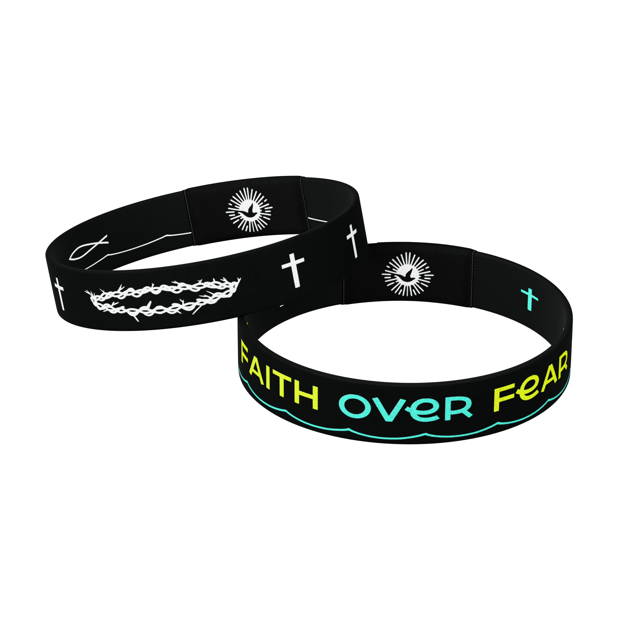 Color Changing Faith Over Fear Bible Verse Bracelet