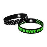 Glow in the Dark Faith Over Fear Bible Verse Bracelet