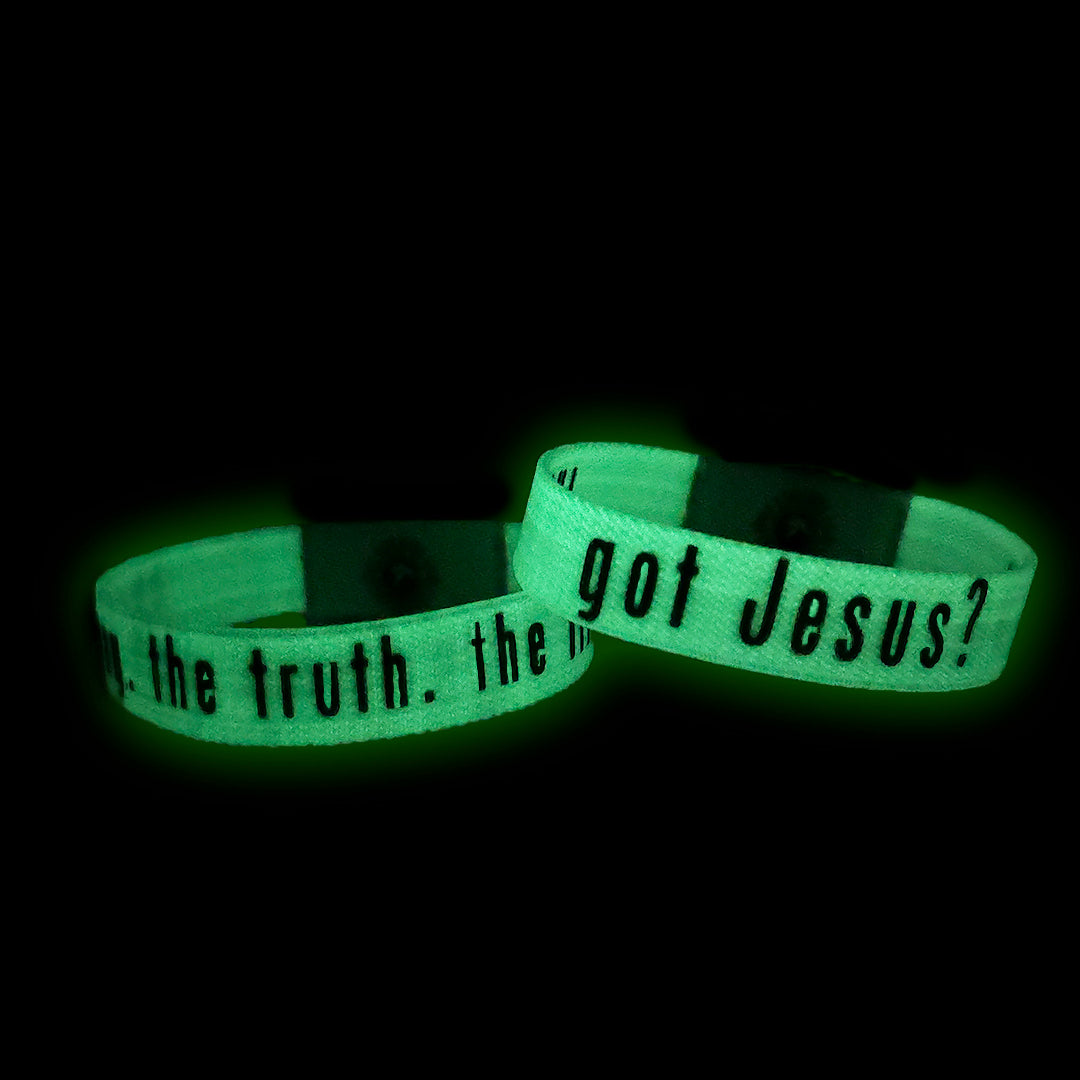 Glow in the Dark Got Jesus Bible Verse Bracelet