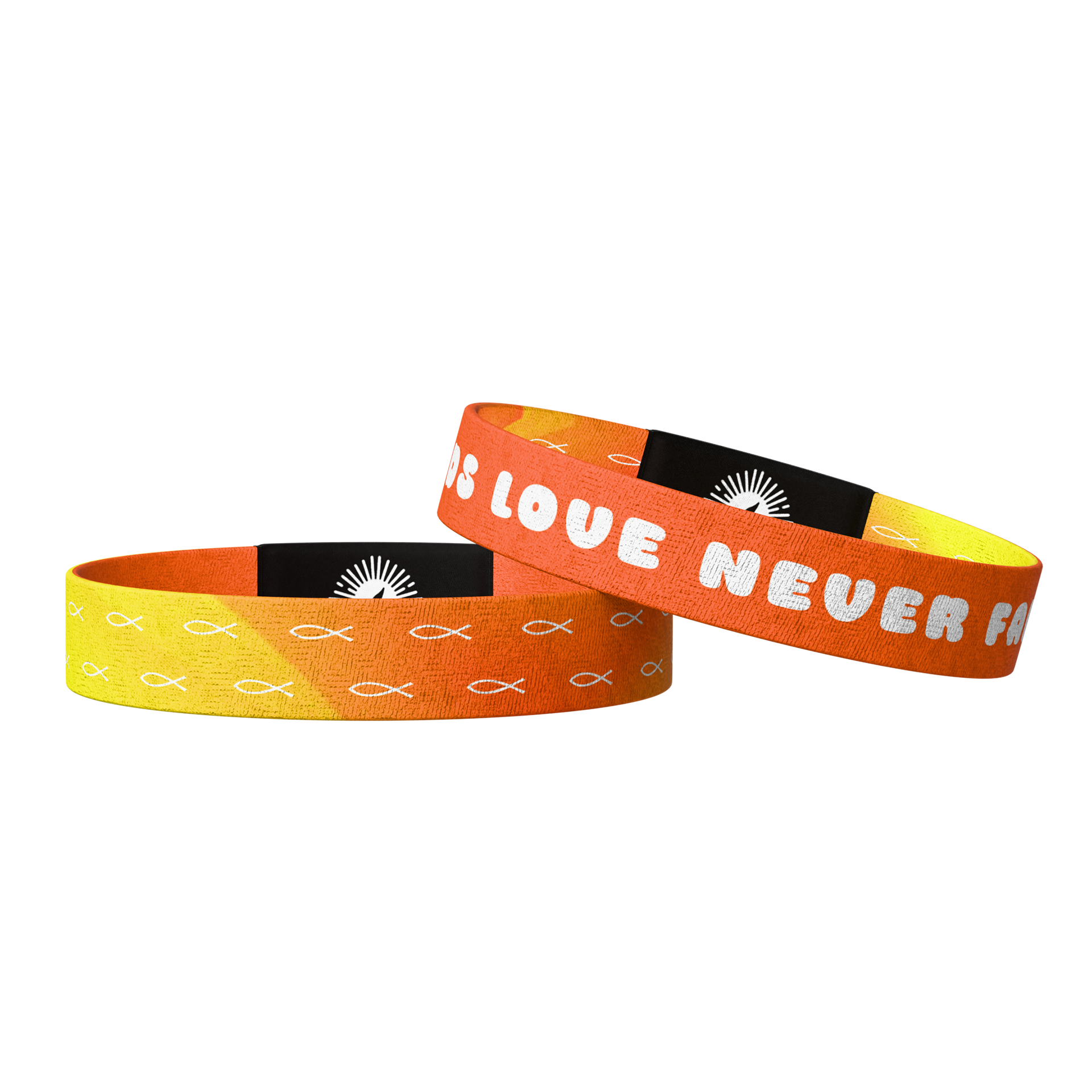 God's Love Never Fails Bible Verse Bracelet