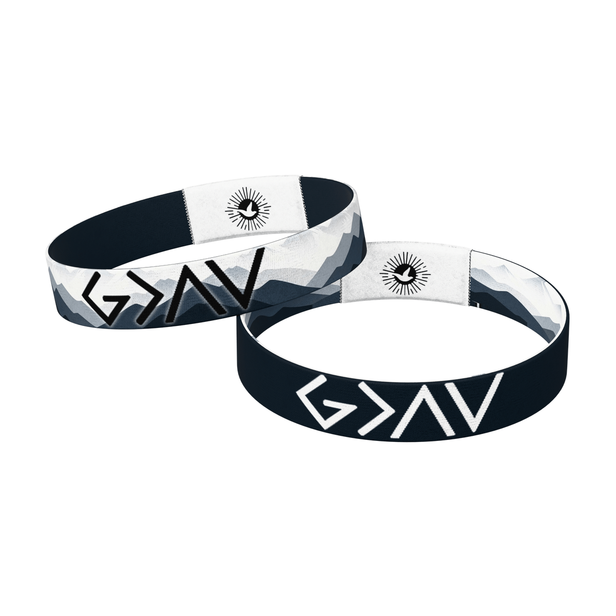 God's Greater Than Highs and Lows Bible Verse Bracelet