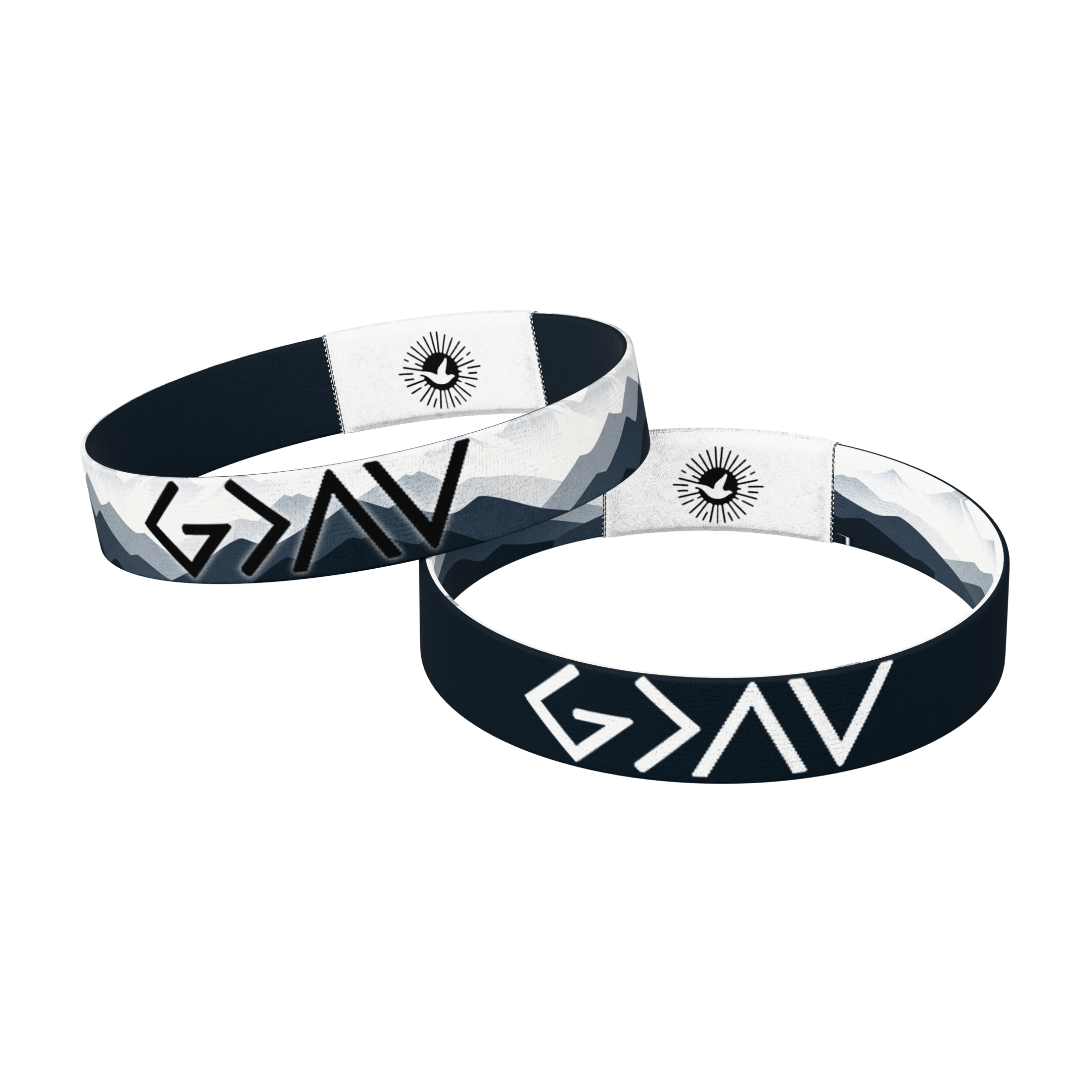 God's Greater Than Highs and Lows Bible Verse Bracelet