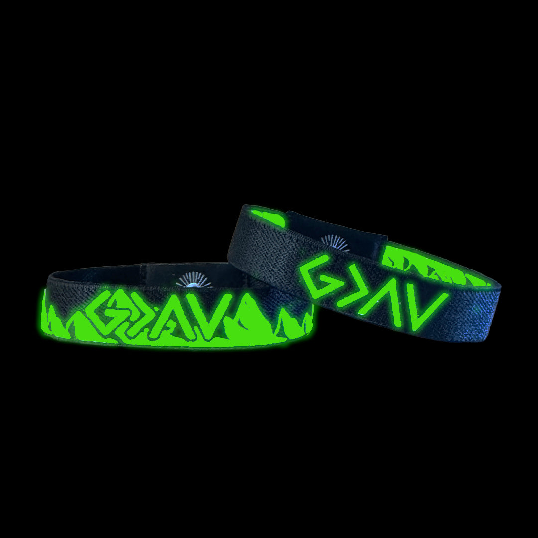 Glow in the Dark God's Greater the the Highs and Lows Bible Verse Bracelet