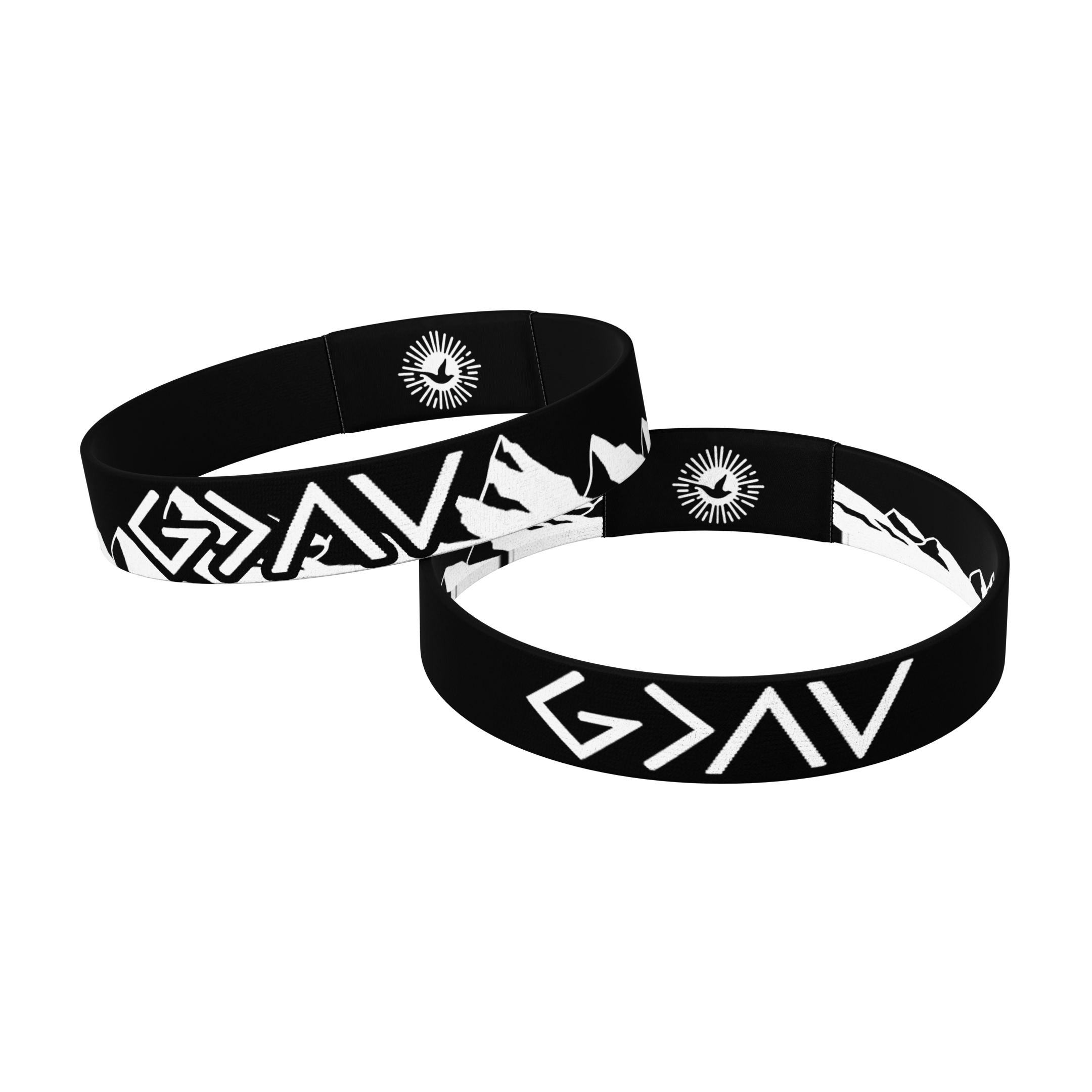 Glow in the Dark God's Greater than the Highs and Lows Bible Verse Bracelet