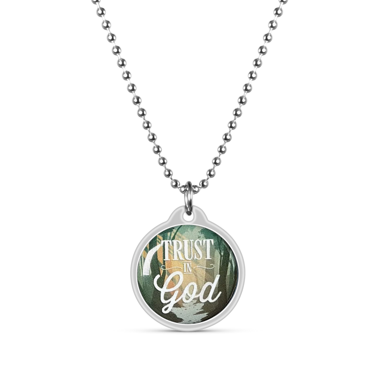 Trust in God Daily Bible Verse Necklace