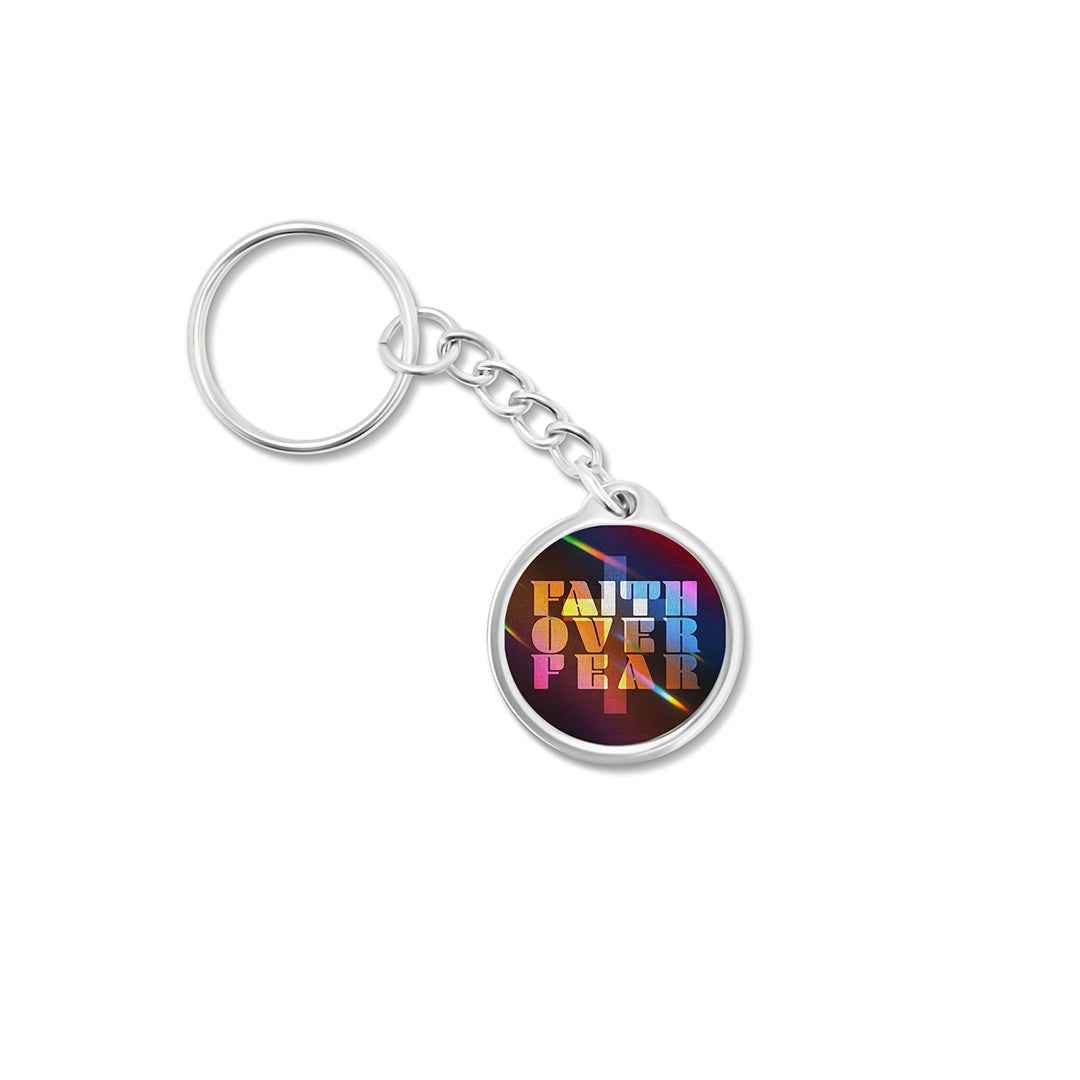 Faith Over Fear Daily Bible Verse Keychain