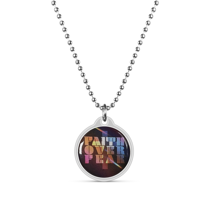 Faith Over Fear Daily Bible Verse Necklace