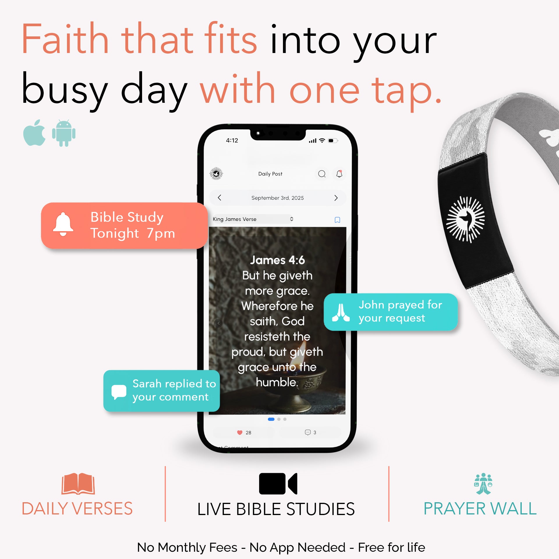 God's Army Bible Verse Bracelet