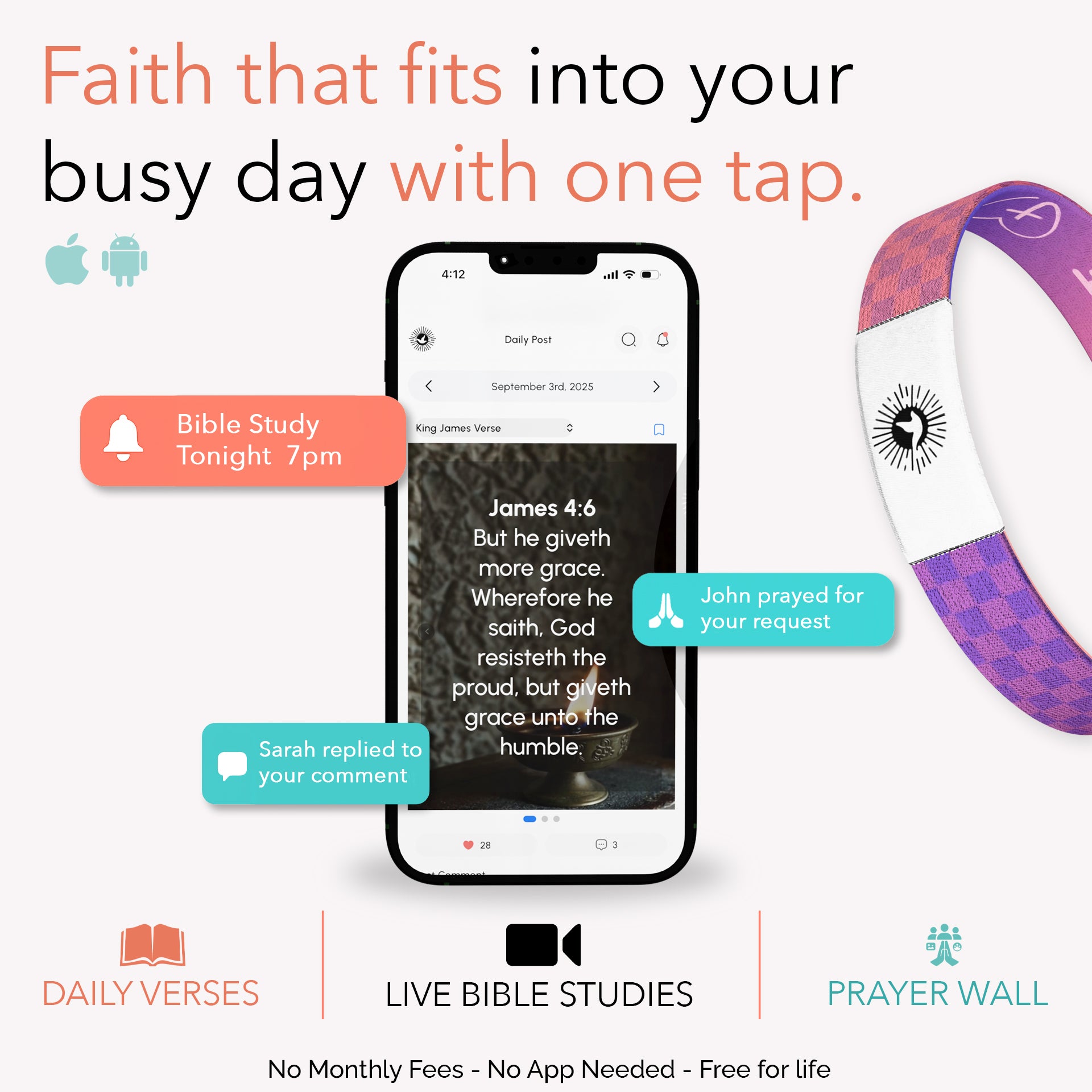 He is Love Bible Verse Bracelet