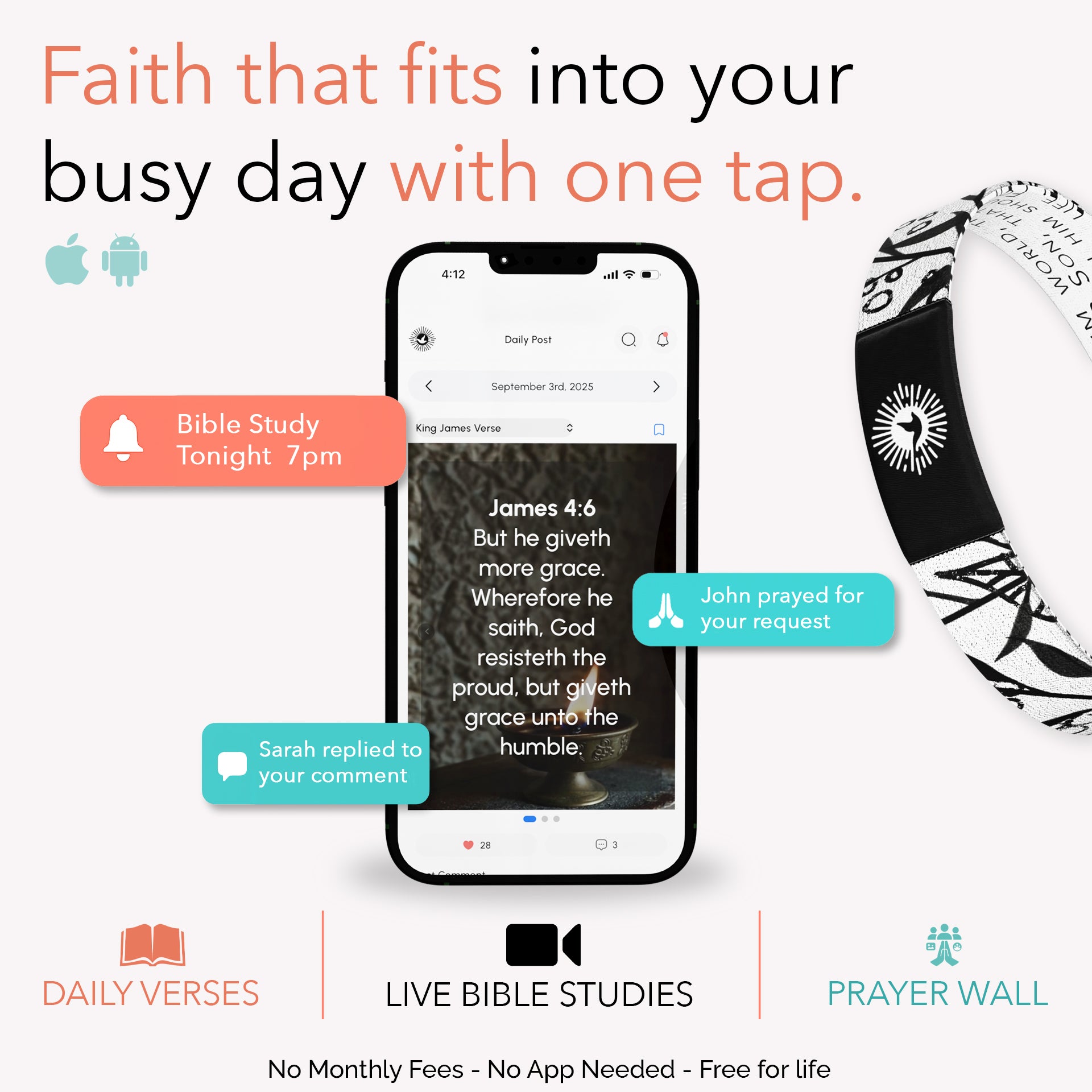 John 3:16 Bible Verse Bracelet