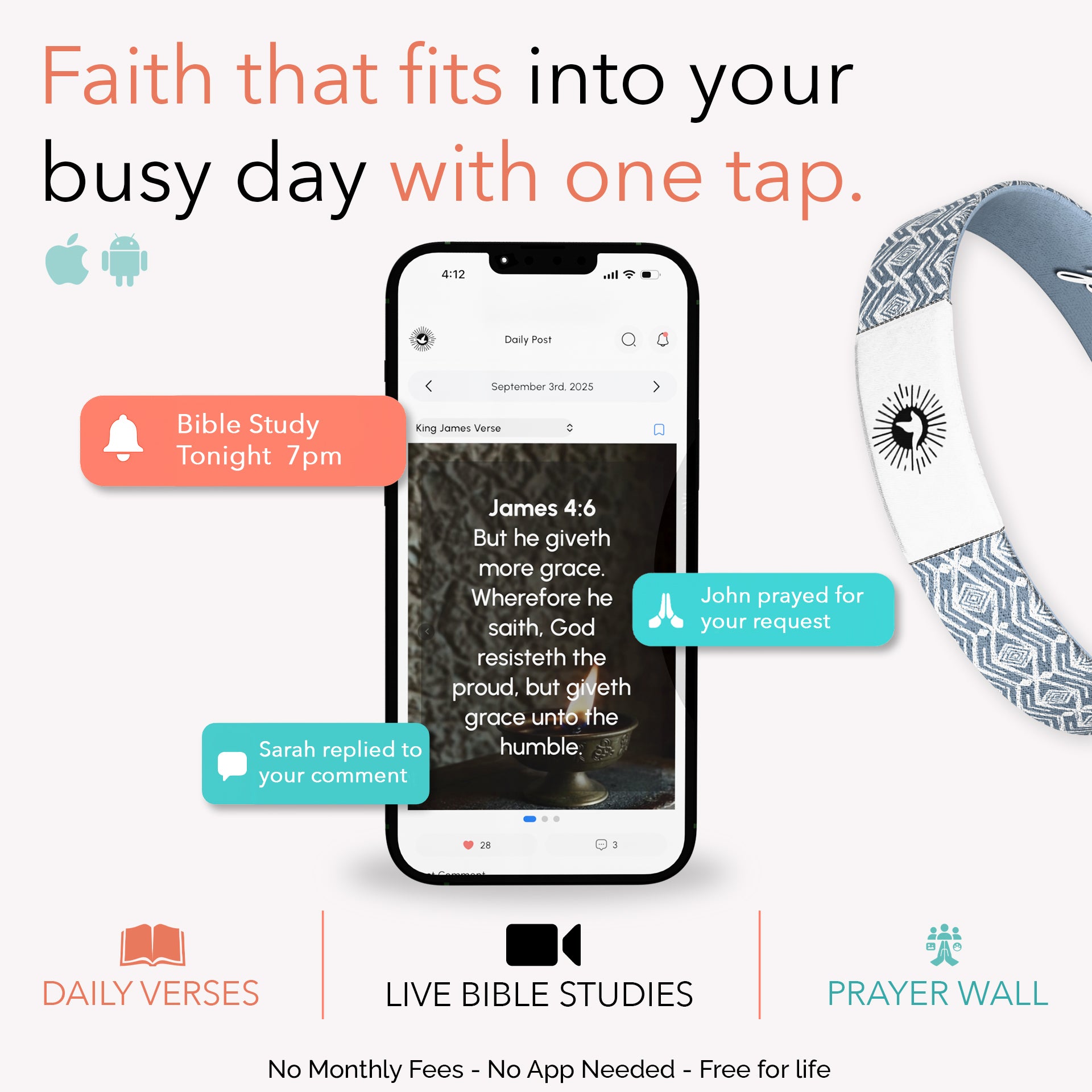 Live His Word Bible Verse Bracelet