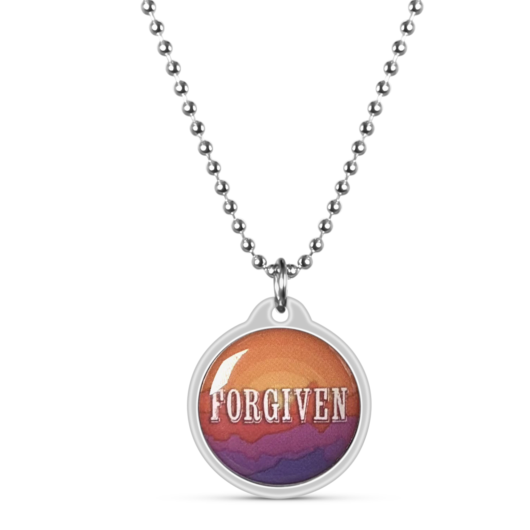Forgiven Daily Bible Verse Necklace