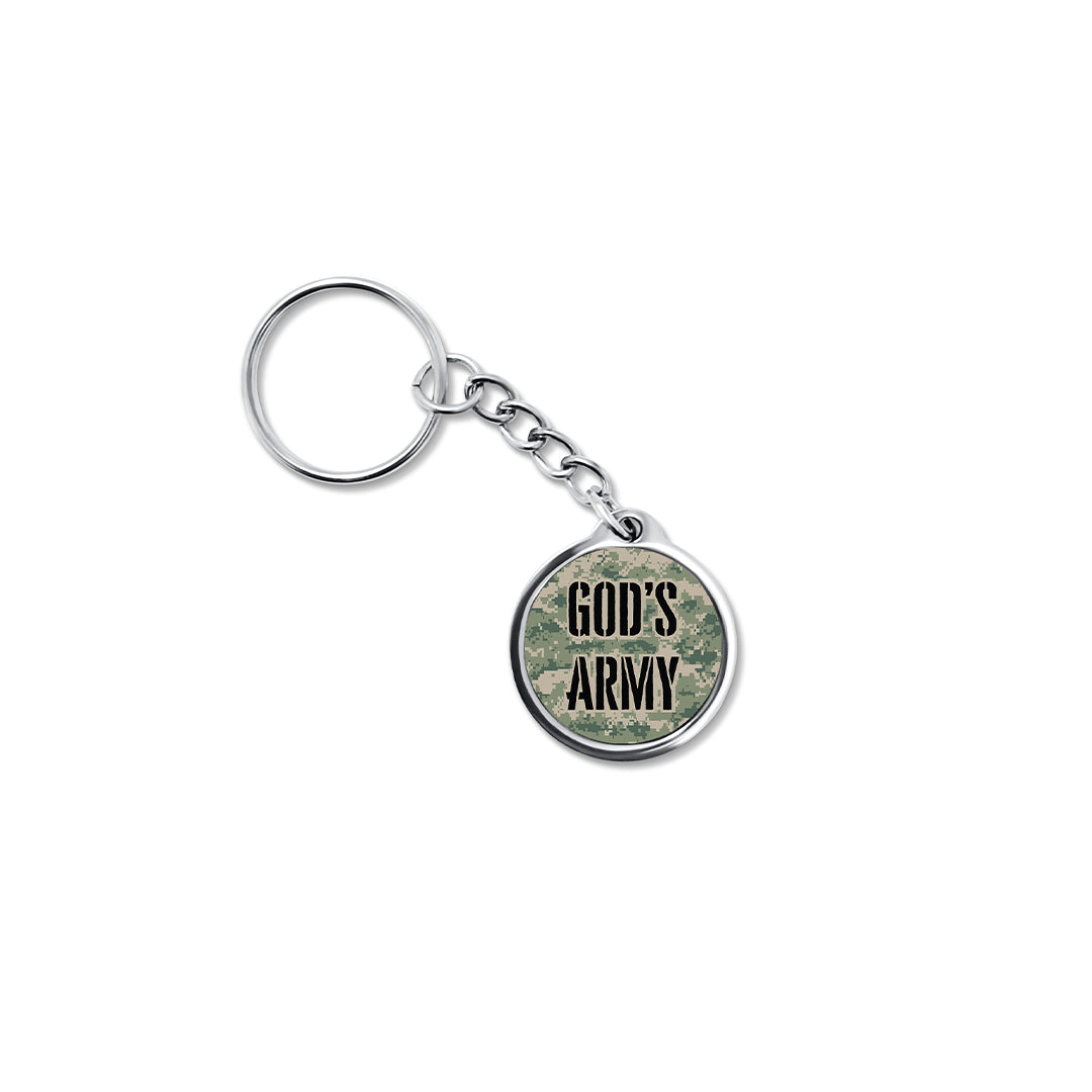 God's Army Bible Verse Keychain