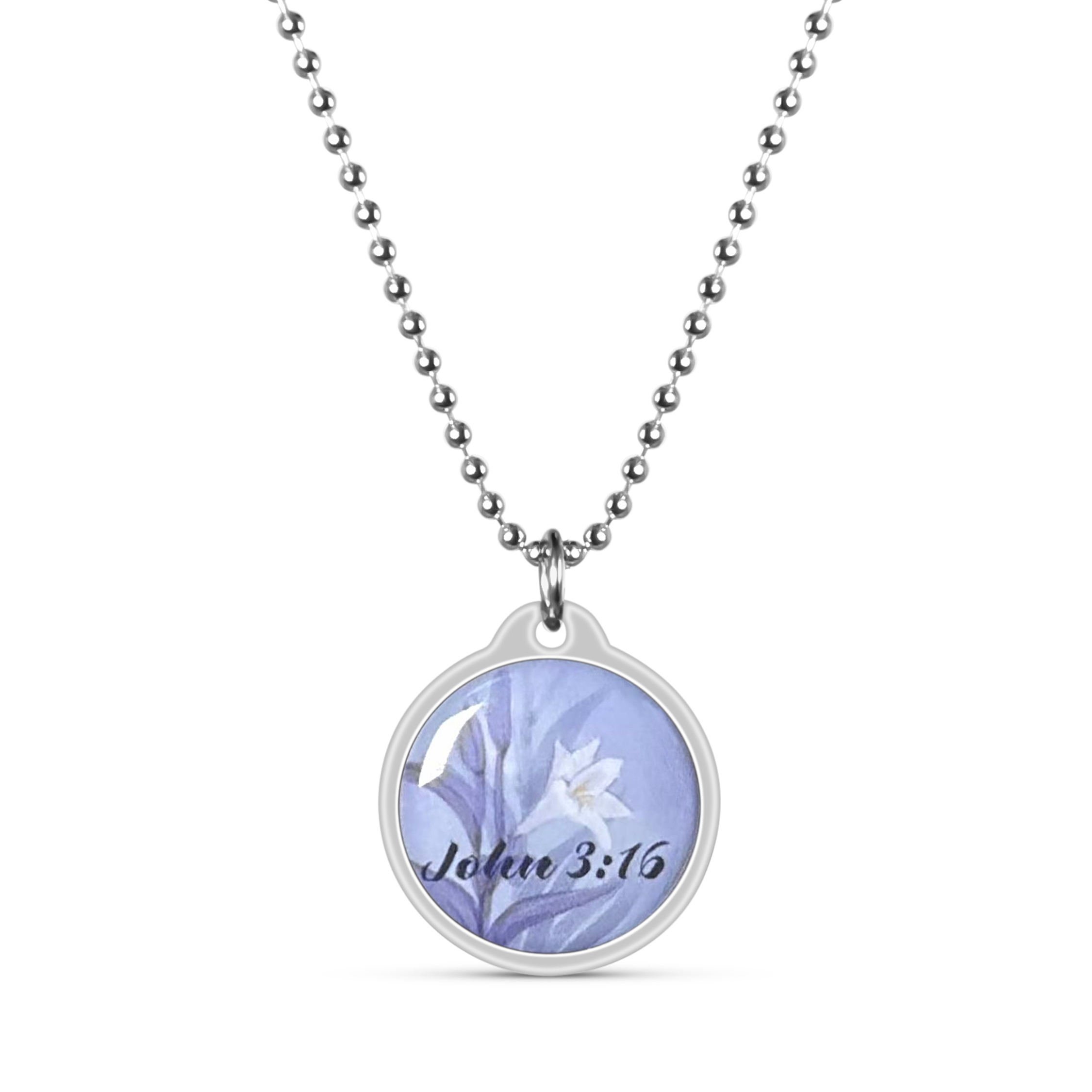 John 3:16 Daily Bible Verse Necklace