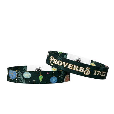 Proverbs 17:22 Daily Bible Verse Bracelet