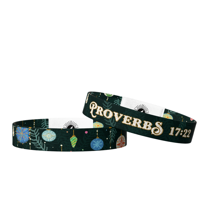 Proverbs 17:22 Daily Bible Verse Bracelet