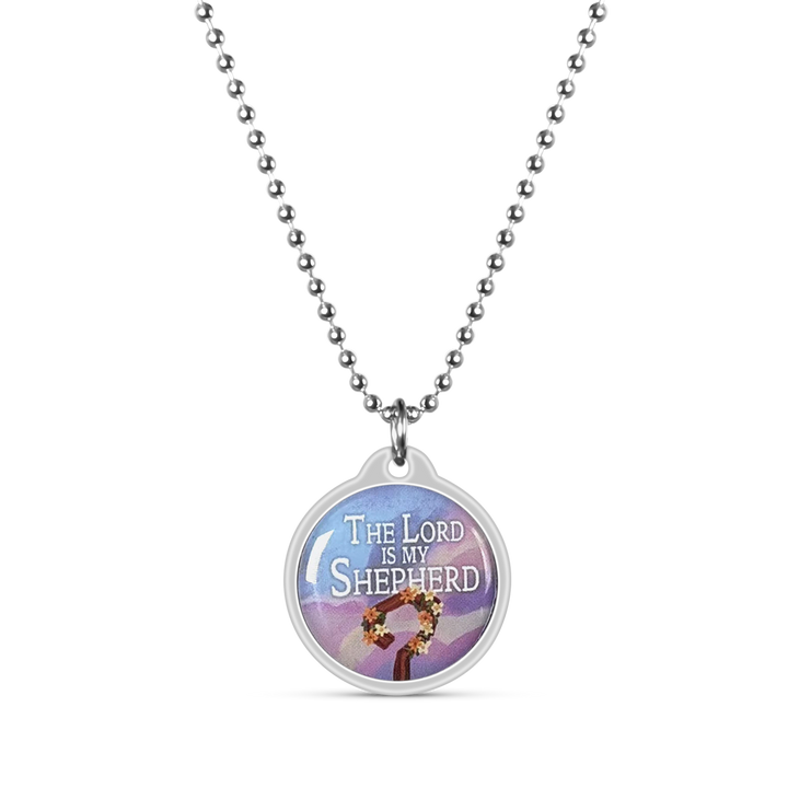 The Lord is my Shepherd Daily Bible Verse Necklace