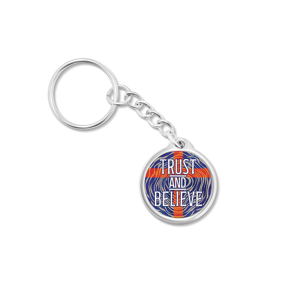 Trust & Believe Daily Bible Verse Keychain