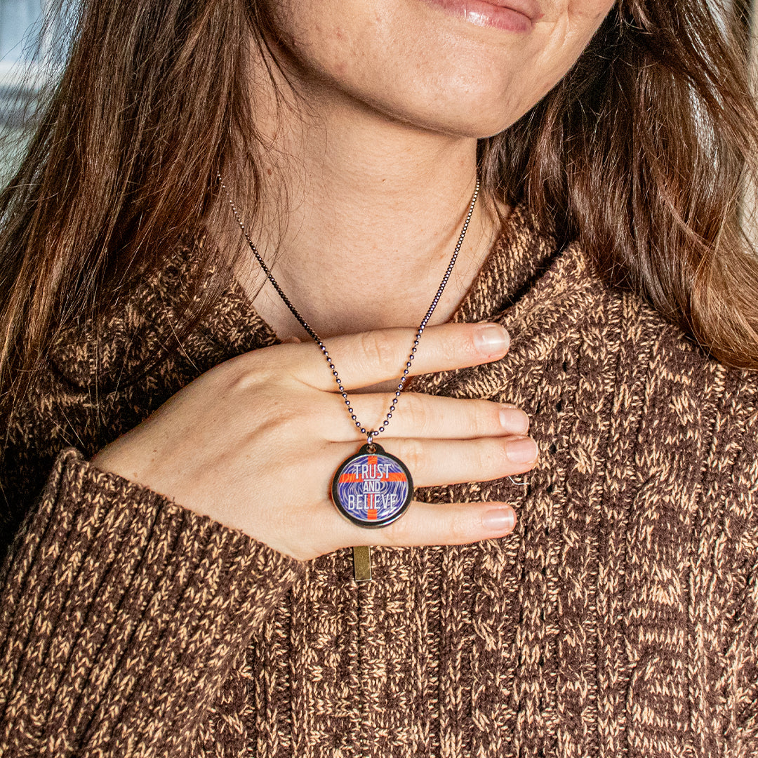 Trust & Believe Daily Bible Verse Necklace